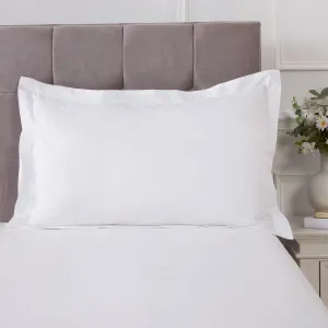 100% Cotton 180TC White Oxford Pillowcase Pair