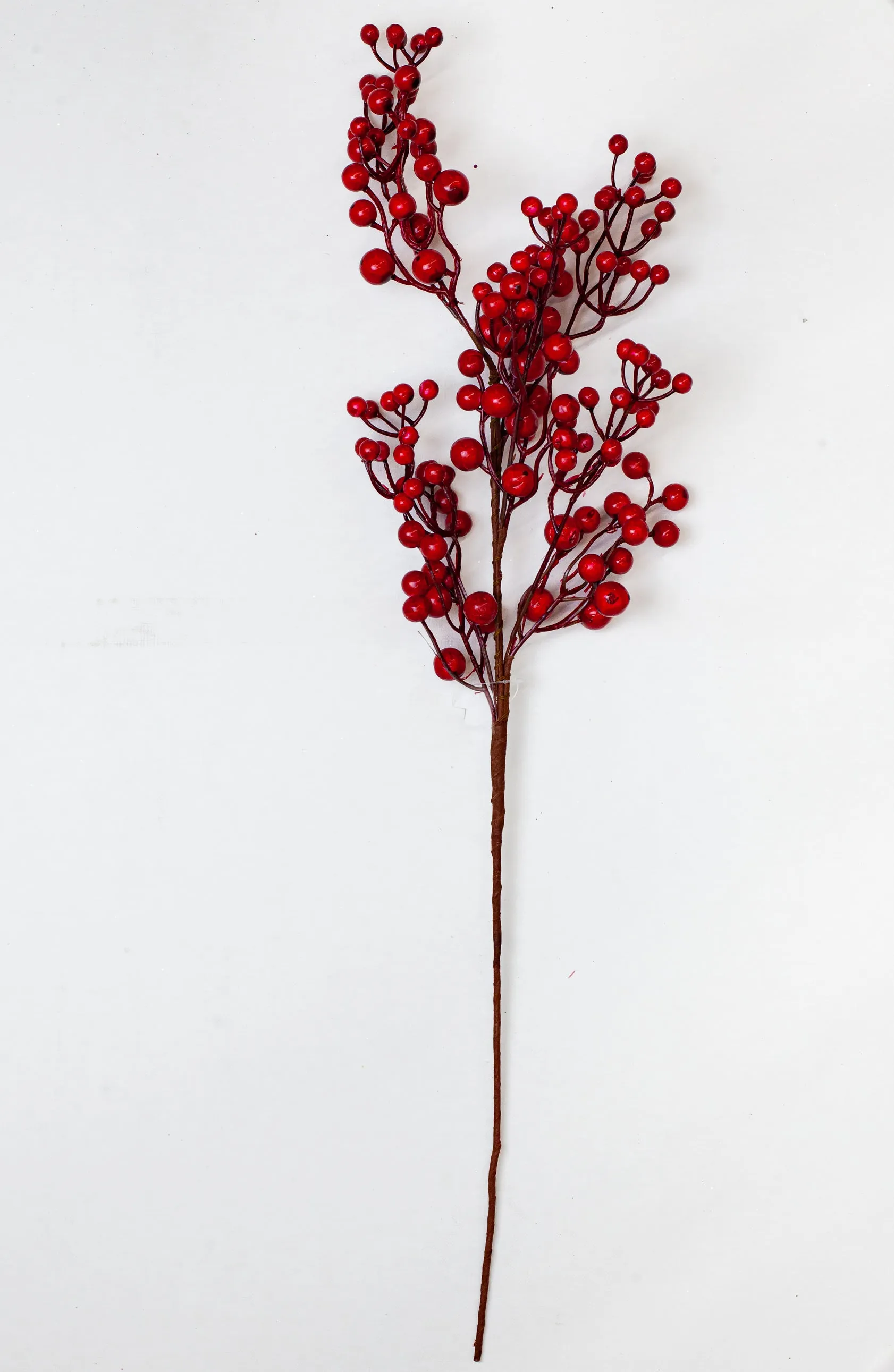 29" Red Berries Branch Set Of 6