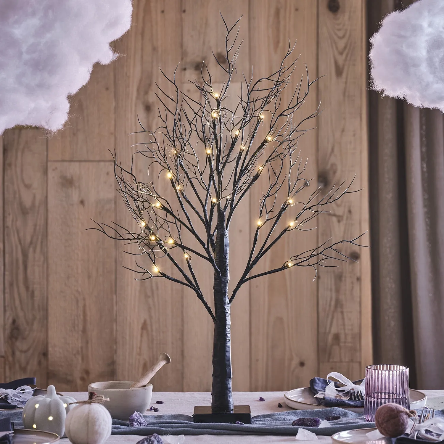 70cm Halloween LED Twig Tree