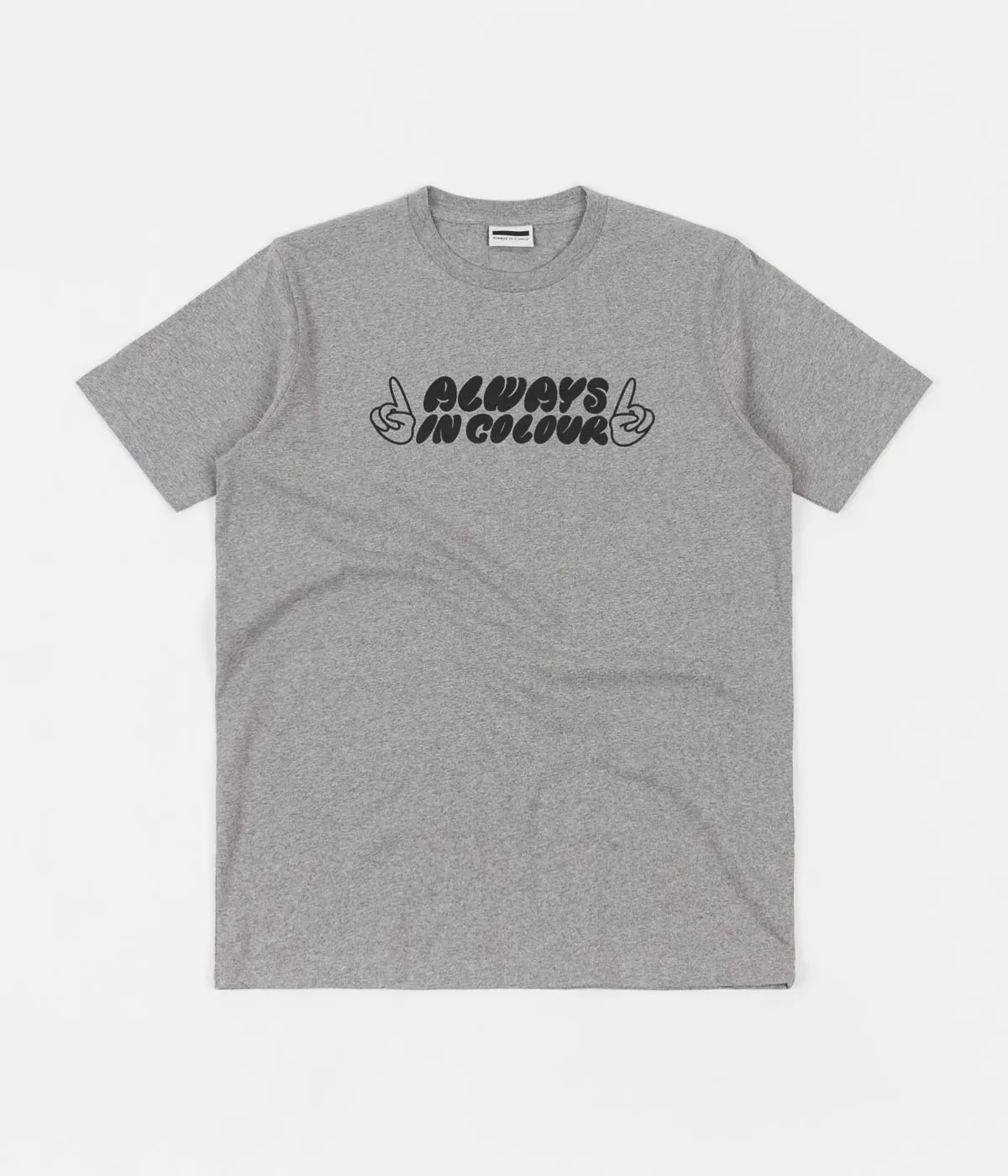 Always in Colour Hands T-Shirt - Melange Grey