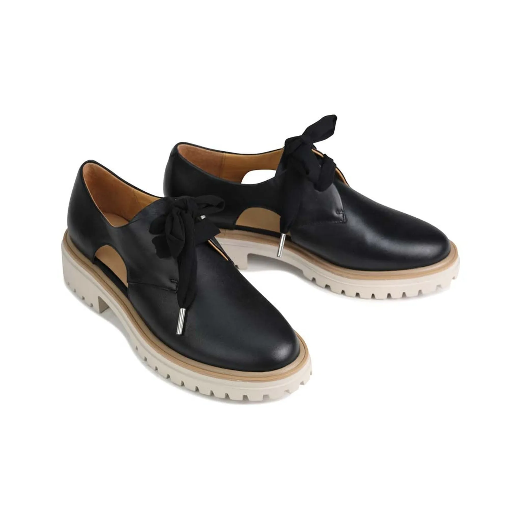 ANISE CUT-OUT LOAFERS LEATHER