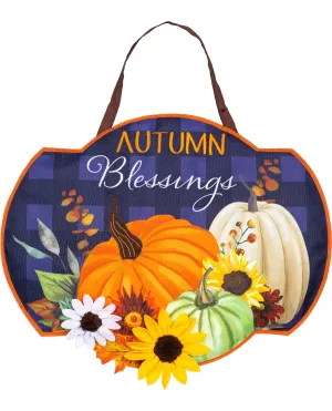 Autumn Blessings Door Decor