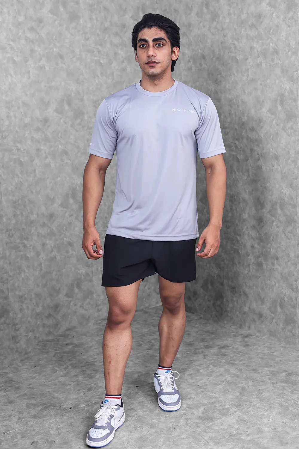 Basic Dry-Fit T-shirt- Grey