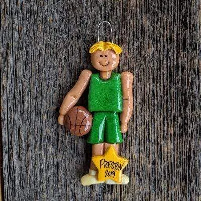 Basketball Player Male Christmas Ornament