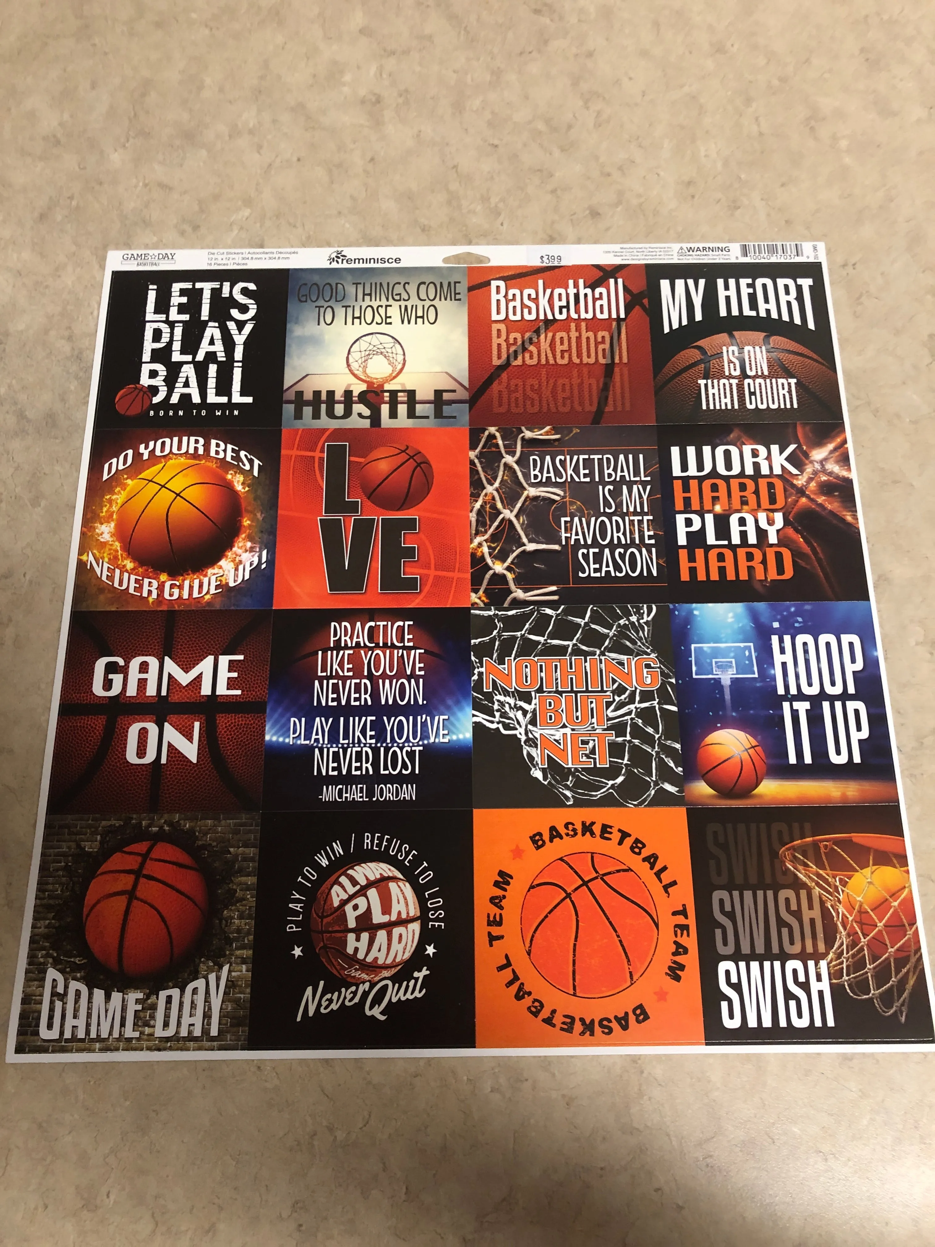 Basketball Stickers