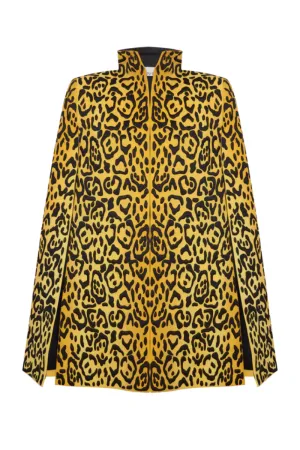 BIANCA LEOPARD-PRINT CAPE