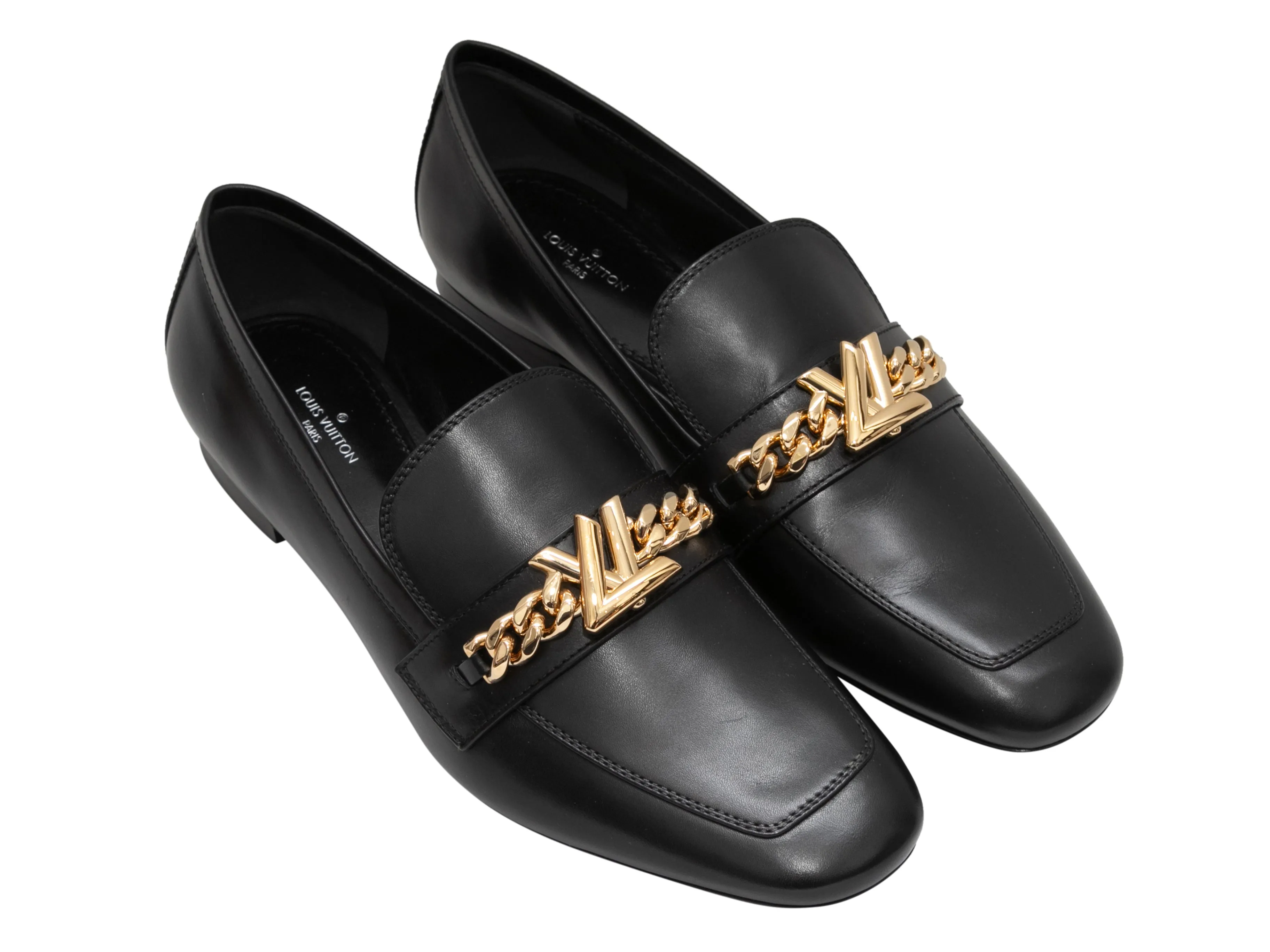 Black Louis Vuitton Upper Case Loafers Size 40