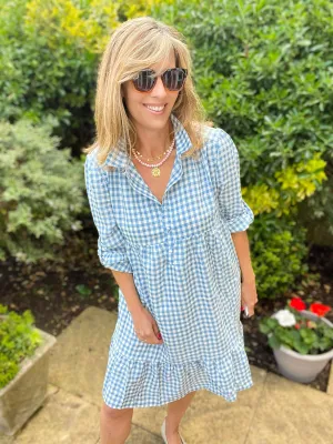 Blue Gingham Dress