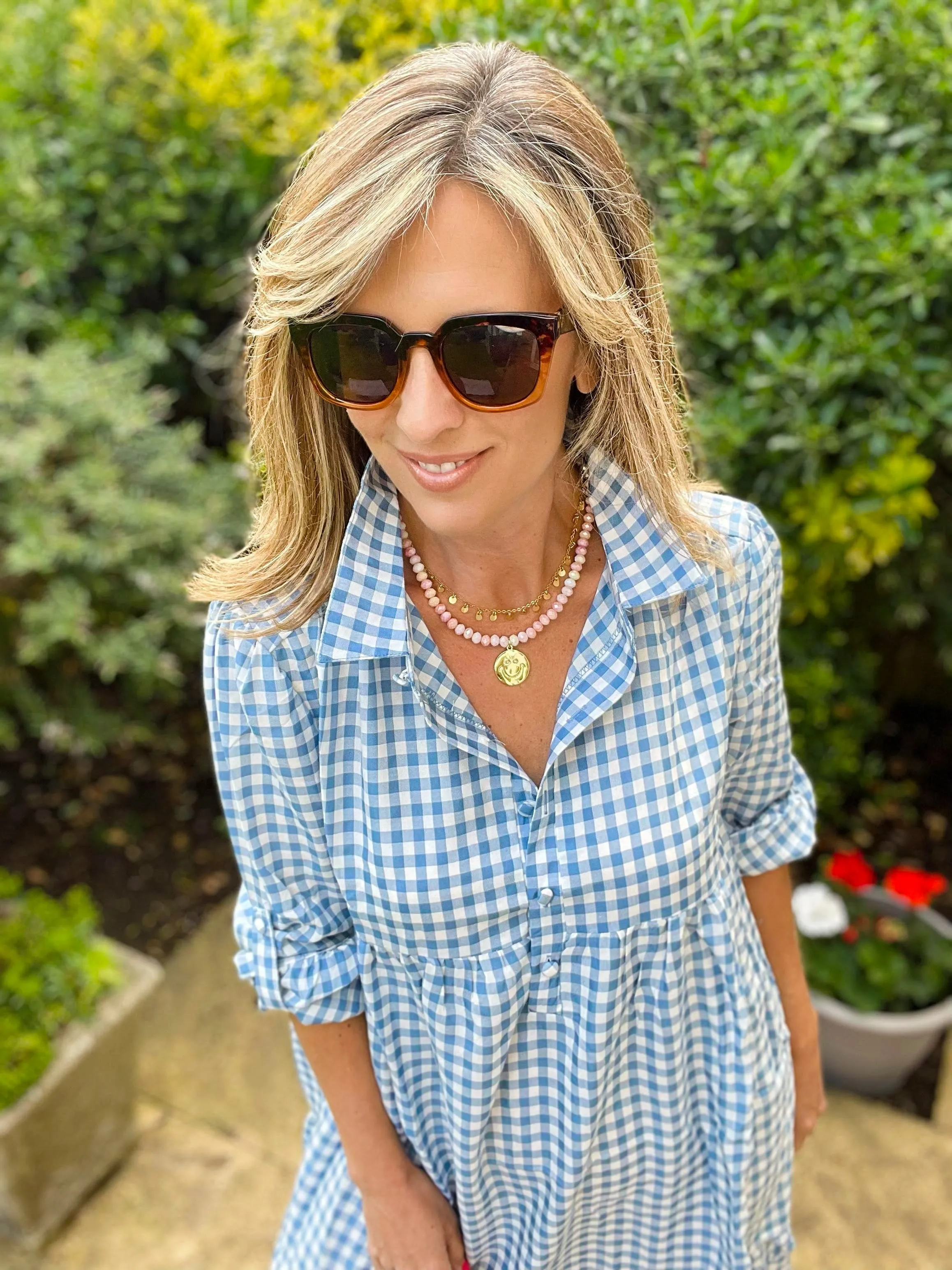 Blue Gingham Dress