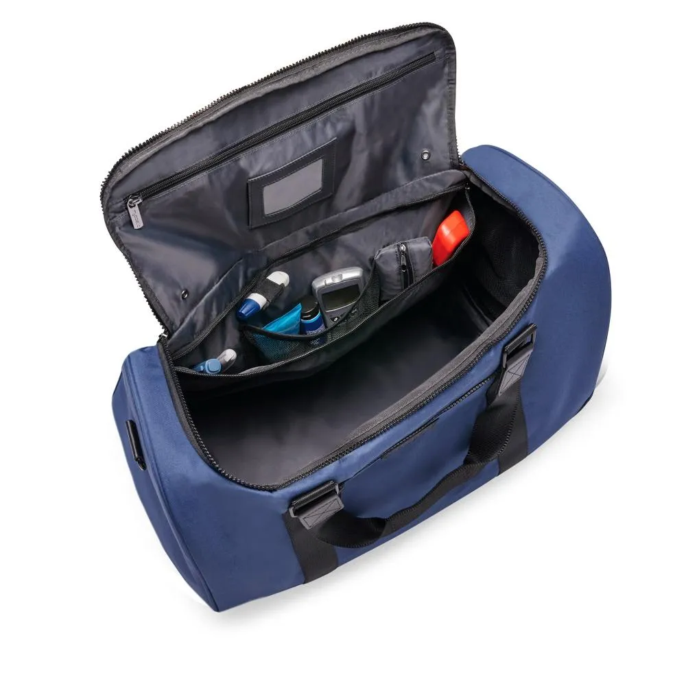 Blue Simmons Diabetes Duffel Bag