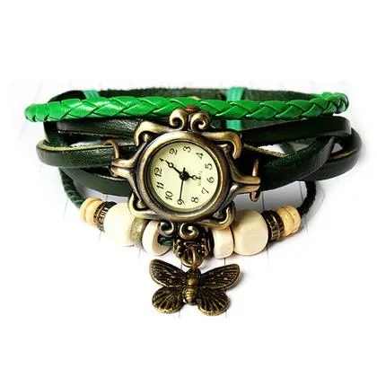 Boho Chic Vintage Inspired Handmade Butterfly Watch