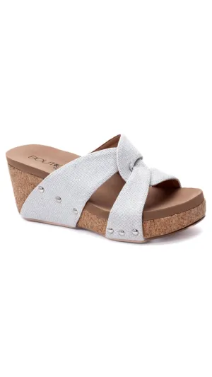 Bonny Wedge by Corky’s - Silver Shimmer