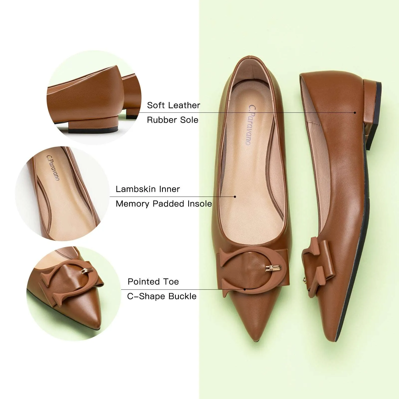 C Buckle Flats (Aida)