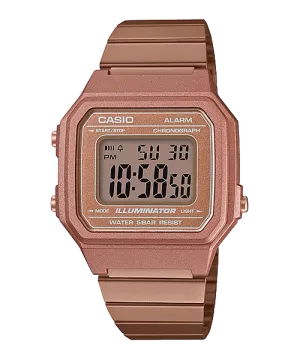 Casio Unisex Vintage Rose Gold Stainless Steel Band Watch B650WC-5A