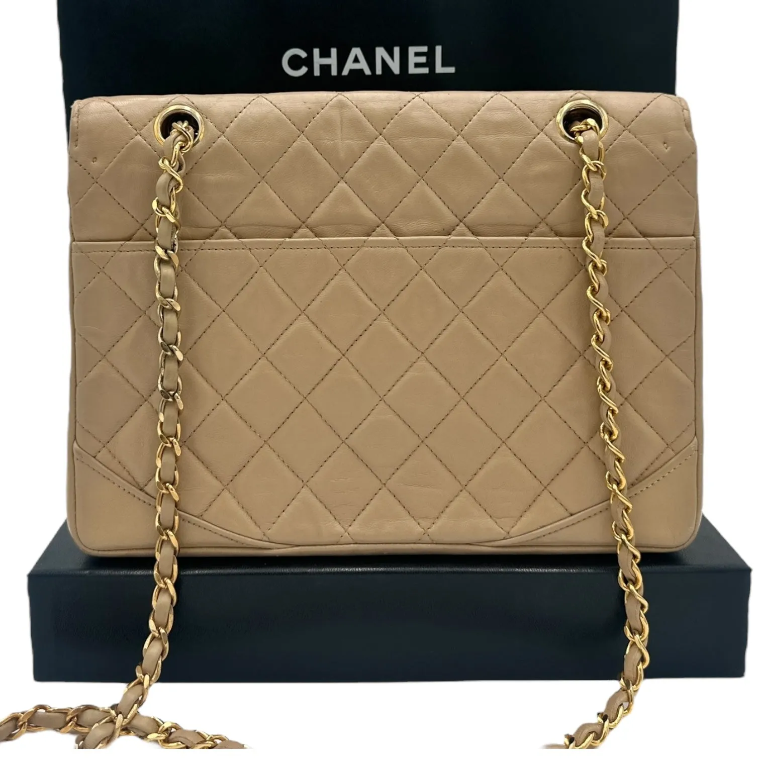 CHANEL Lambskin Seasonal Diana Single Flap Bag