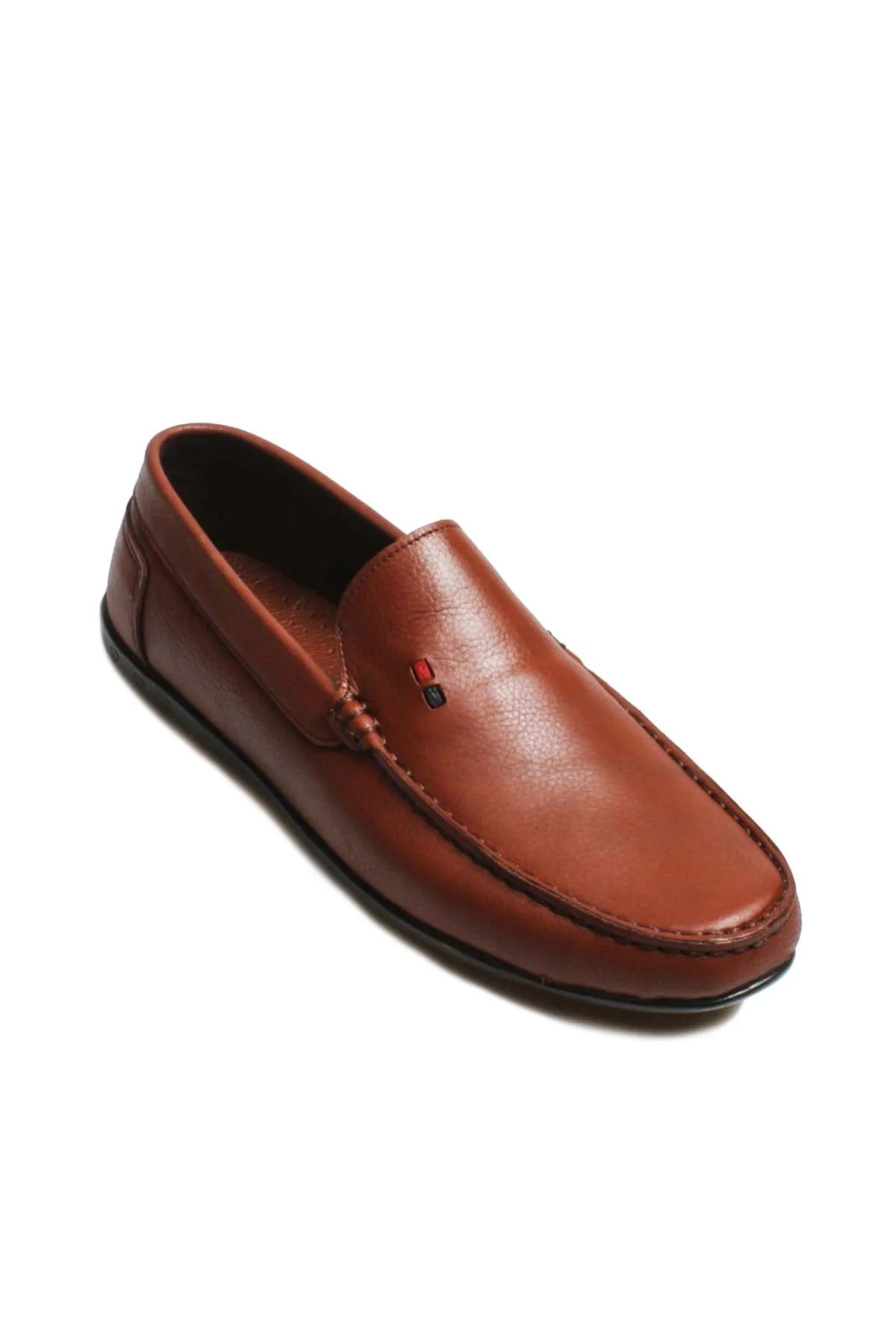 Classic Brown Leather Loafers-Wessi