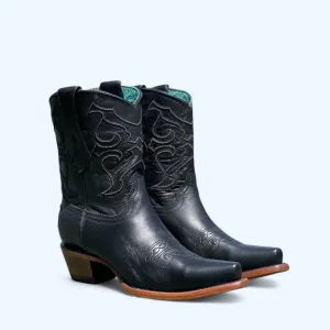 Corral Women's Black Embroidery Ankle Boot Z5111