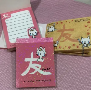 Crying Cat Friend Small Memo Pad