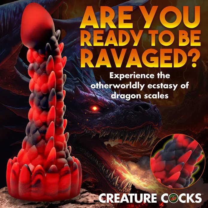 Demon Rising Scaly Dragon Silicone Creature Dildo