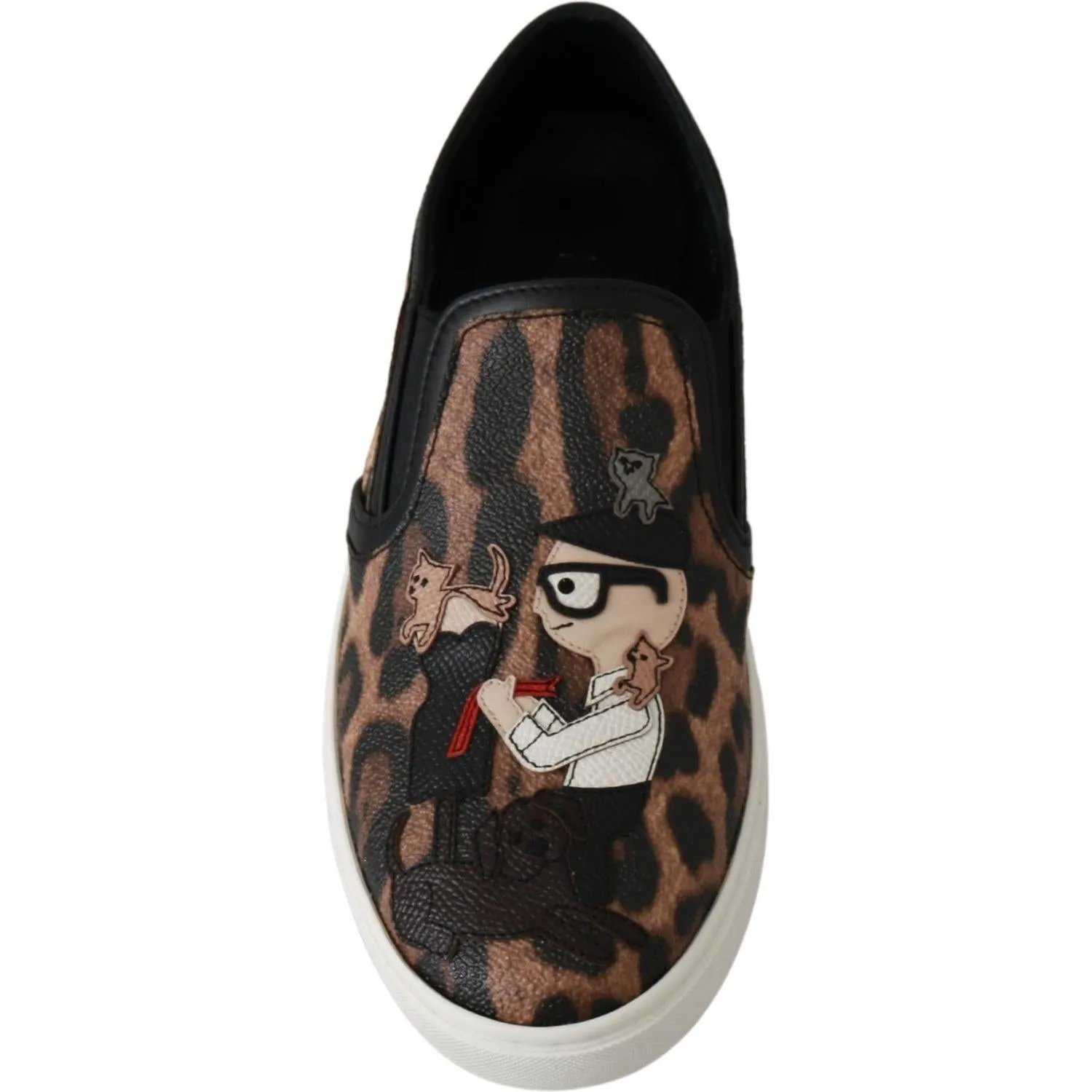 Dolce & Gabbana Chic Leopard Print Loafers for Elegant Comfort