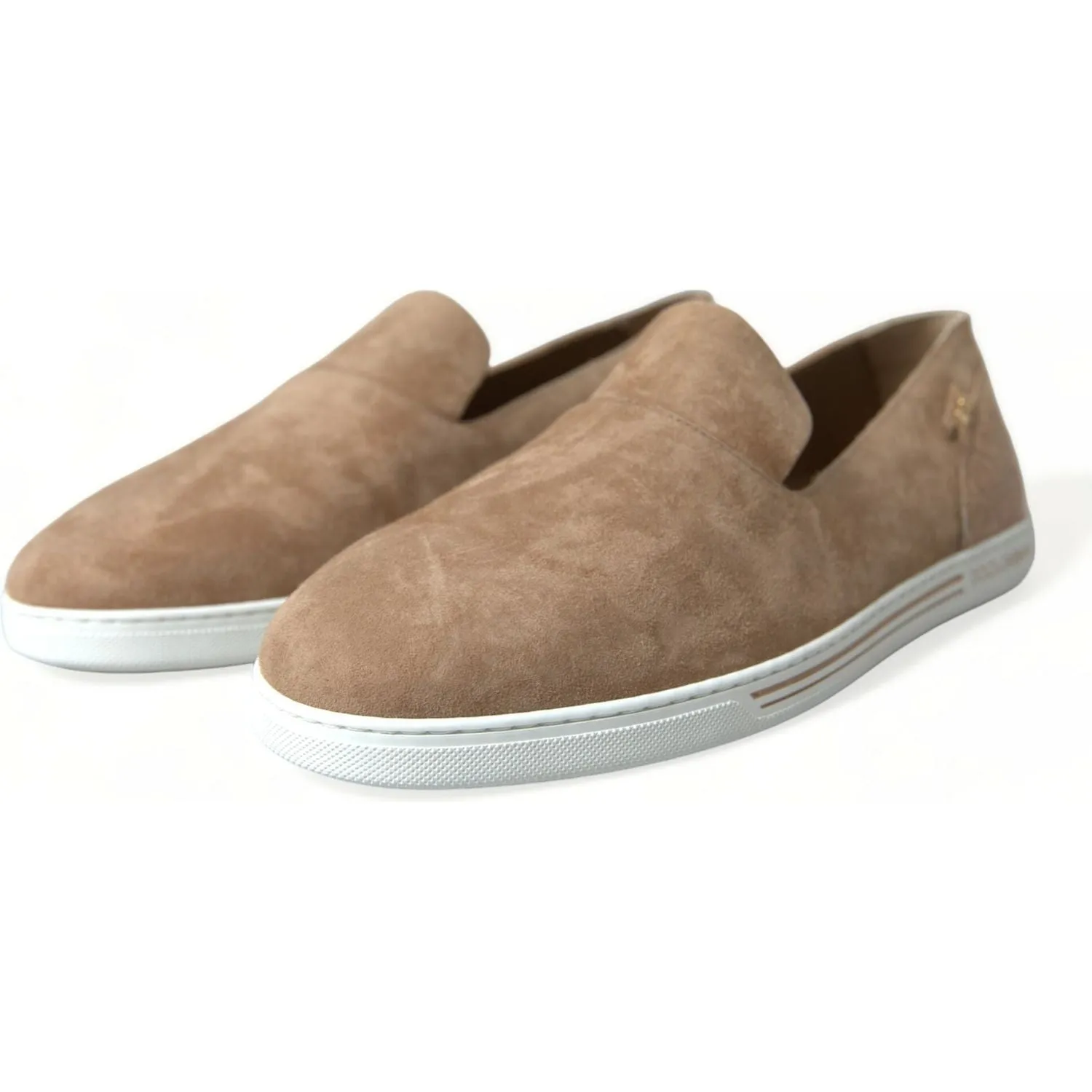 Dolce & Gabbana Elegant Beige Leather Loafers