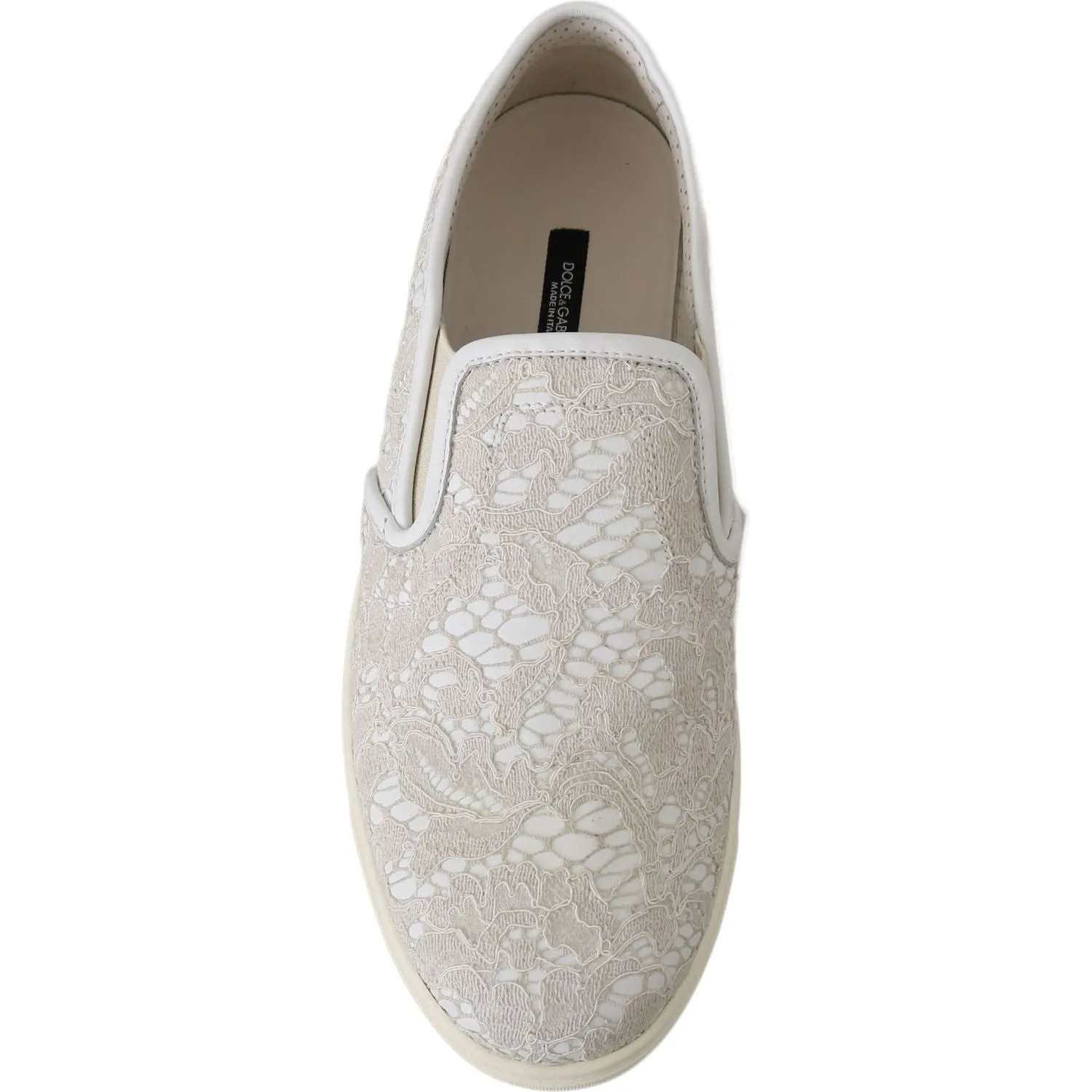 Dolce & Gabbana Elegant Off White Loafers for Ladies