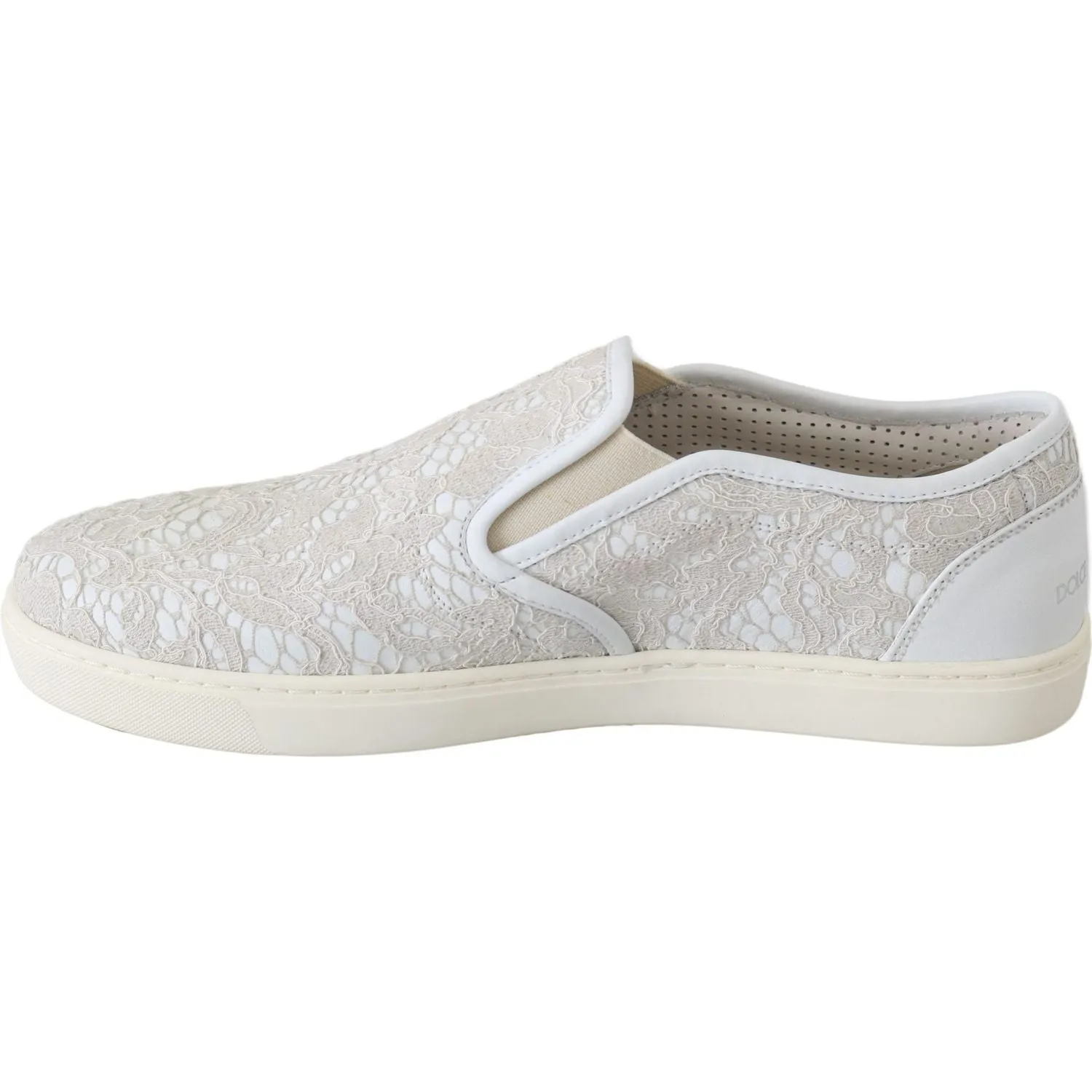 Dolce & Gabbana Elegant Off White Loafers for Ladies