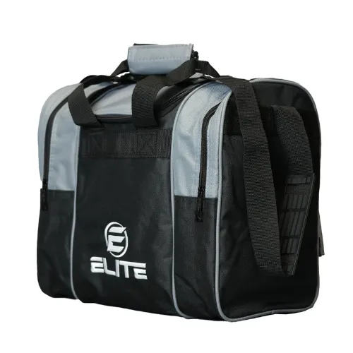 Elite Deluxe Single Tote Bowling Bag Gray