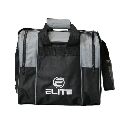 Elite Deluxe Single Tote Bowling Bag Gray