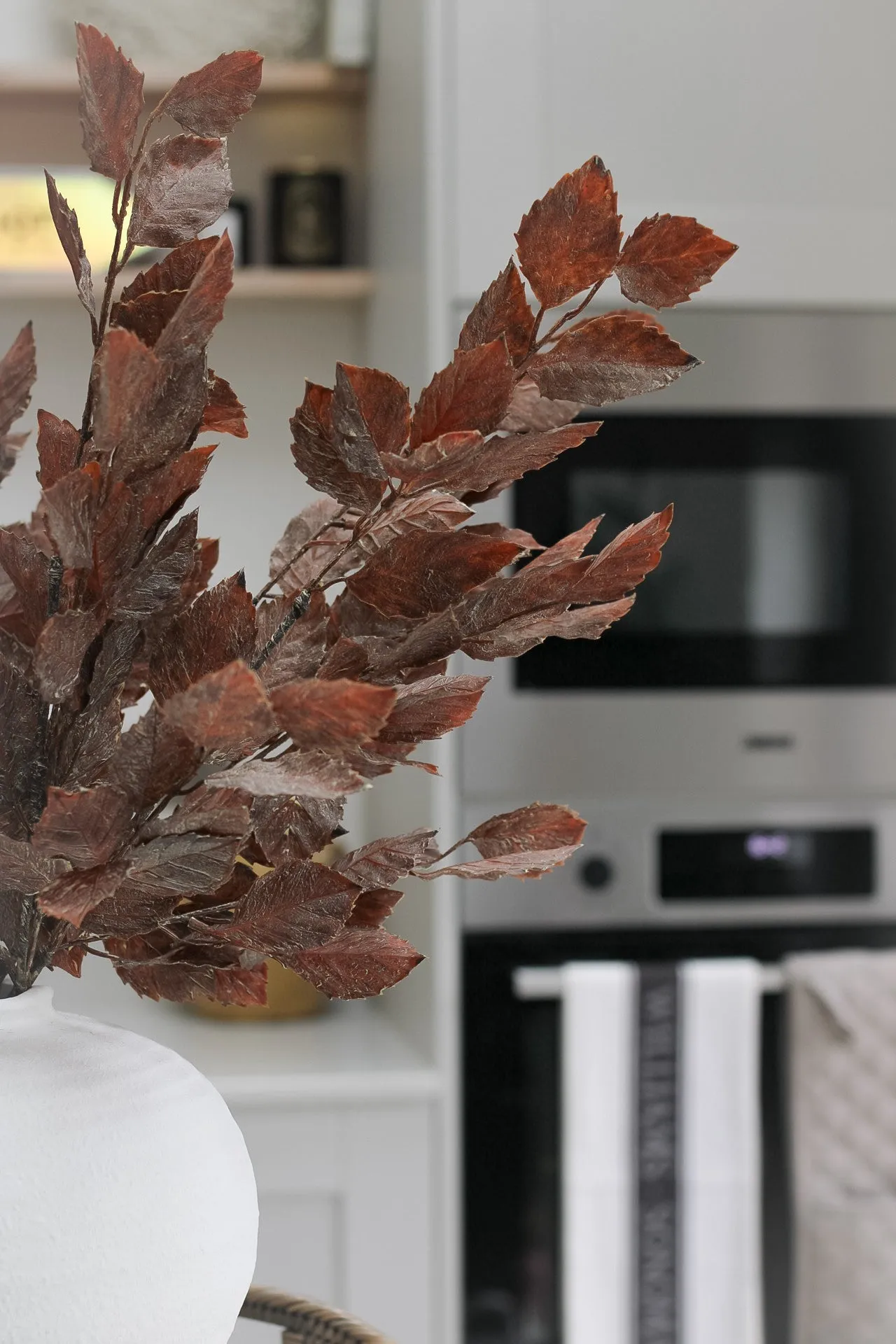 Faux Autumnal Apple Leaf Stem