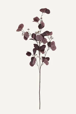 Faux Burgundy Berried Eucalyptus