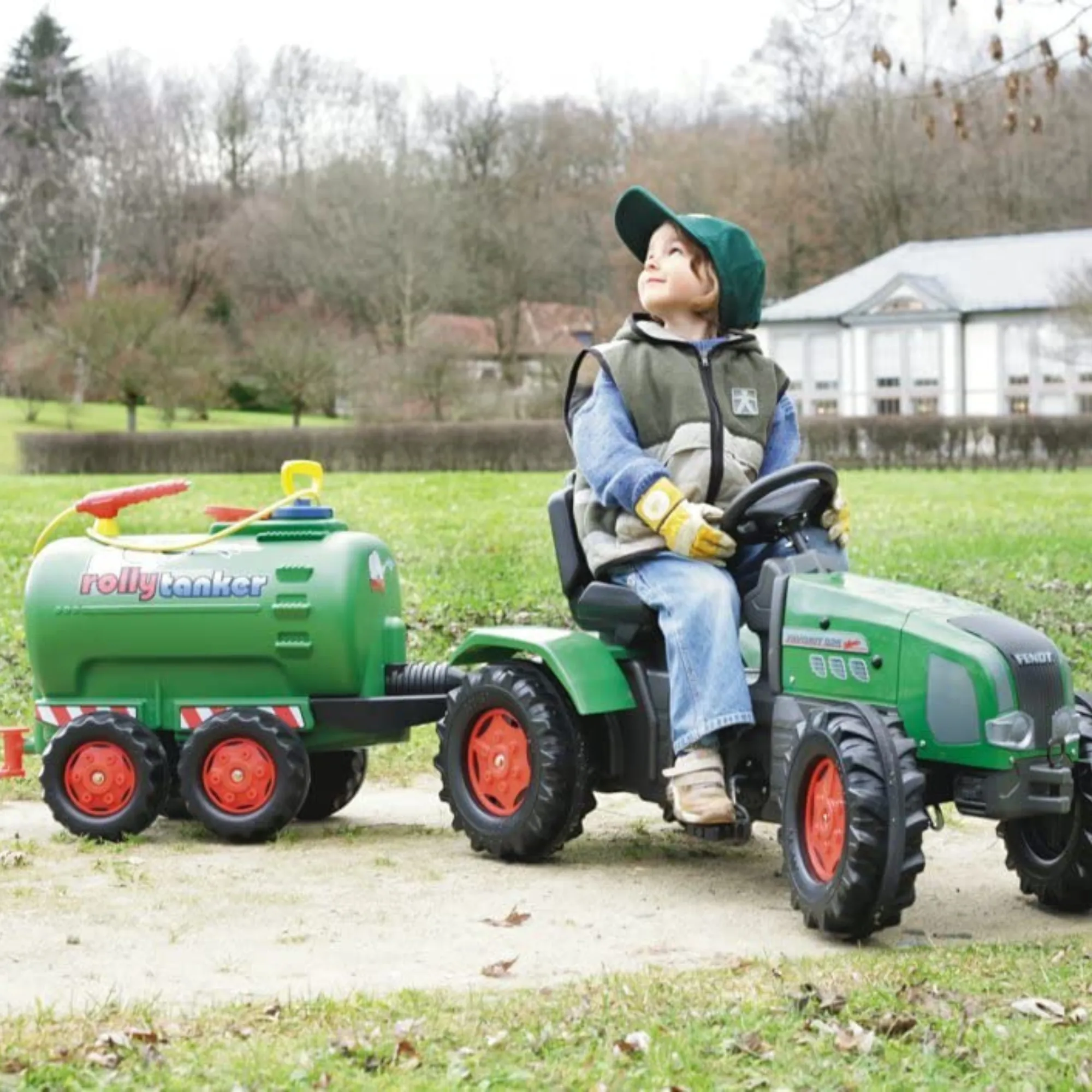 Green Jumbo Tanker for Pedal Tractor