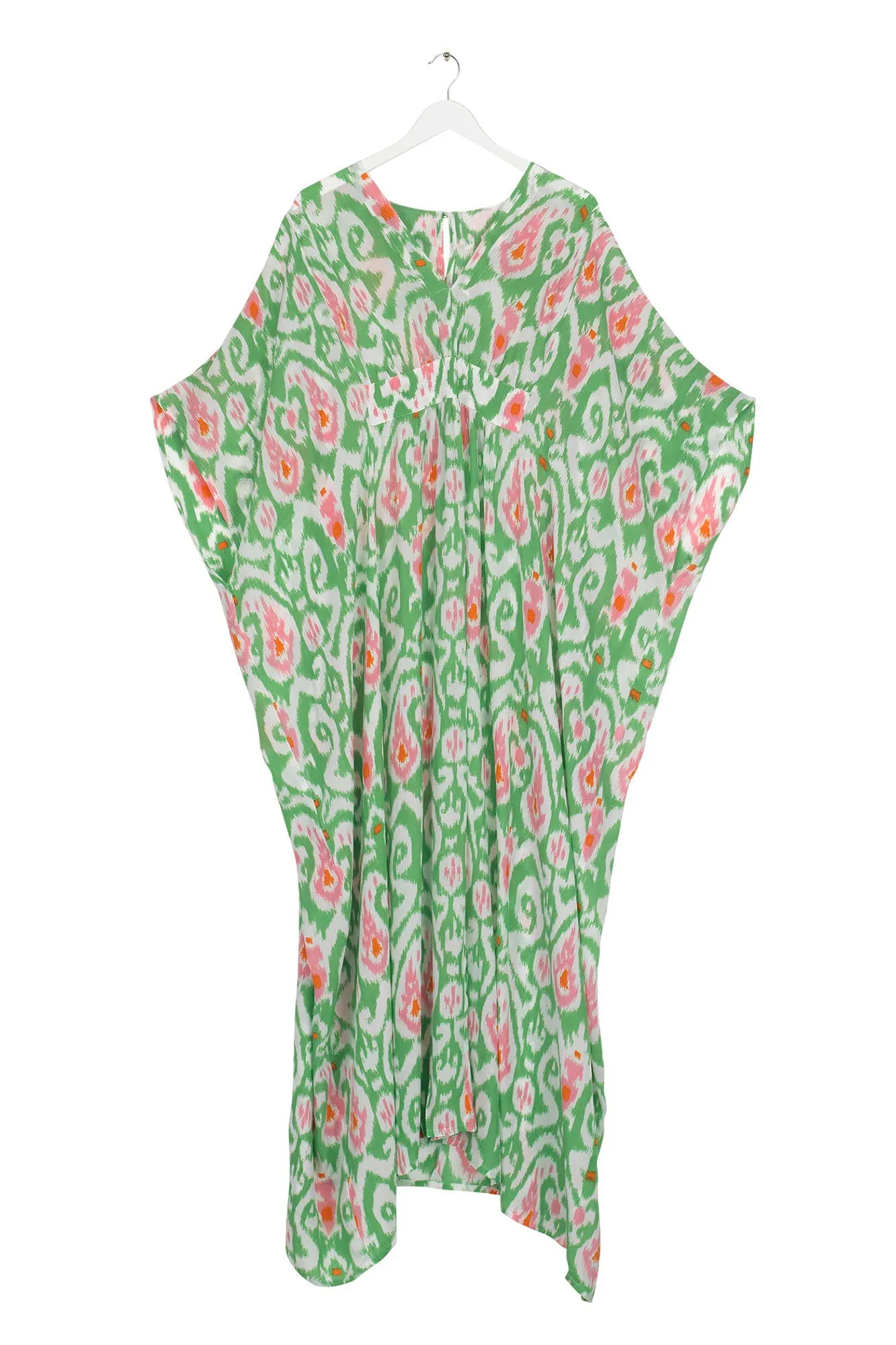 Ikat Green Margeux Kaftan - One Hundred Stars