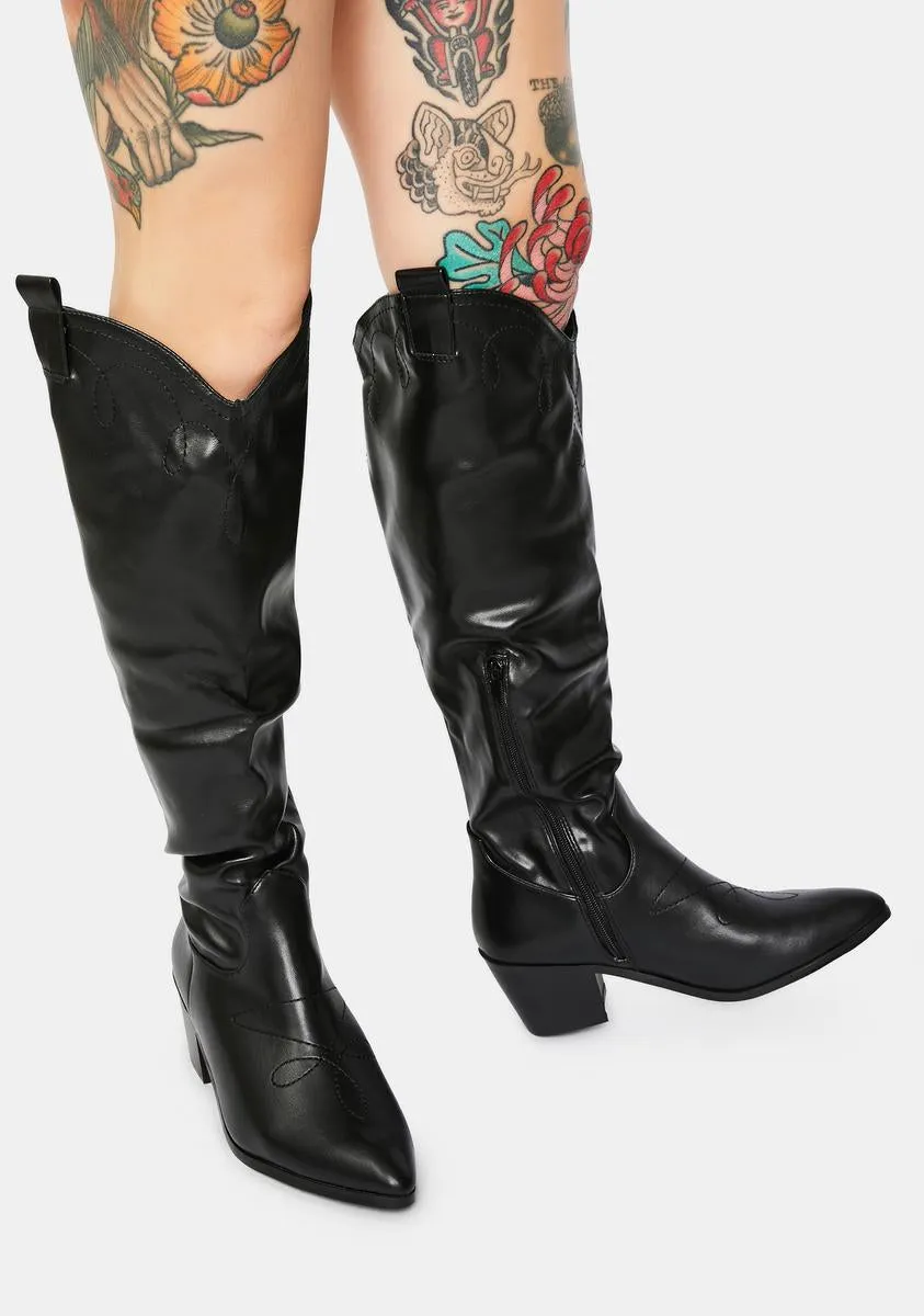 Jayne Knee High Cowboy Boots