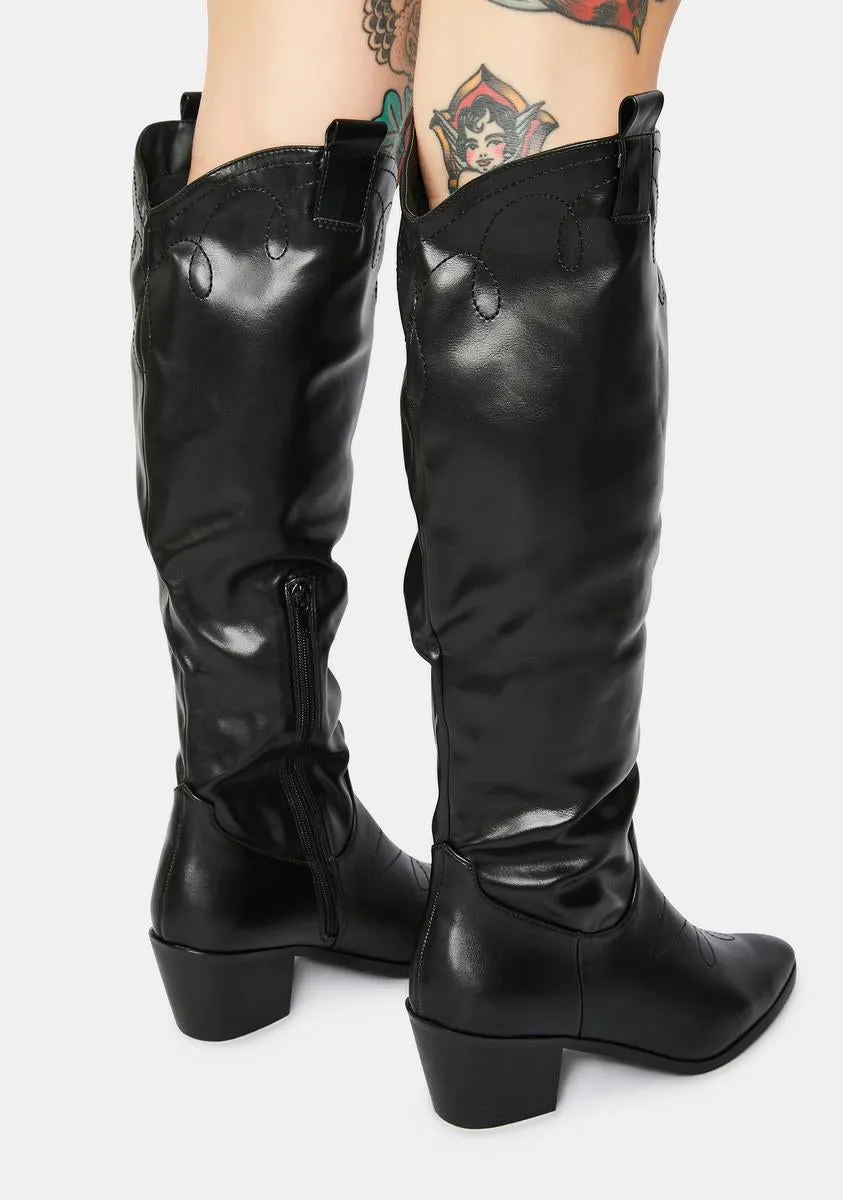 Jayne Knee High Cowboy Boots