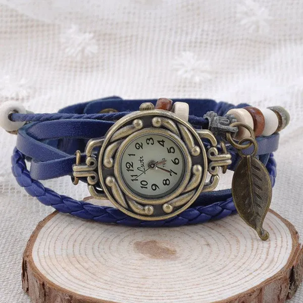 Leaf Vintage Wrap Watch