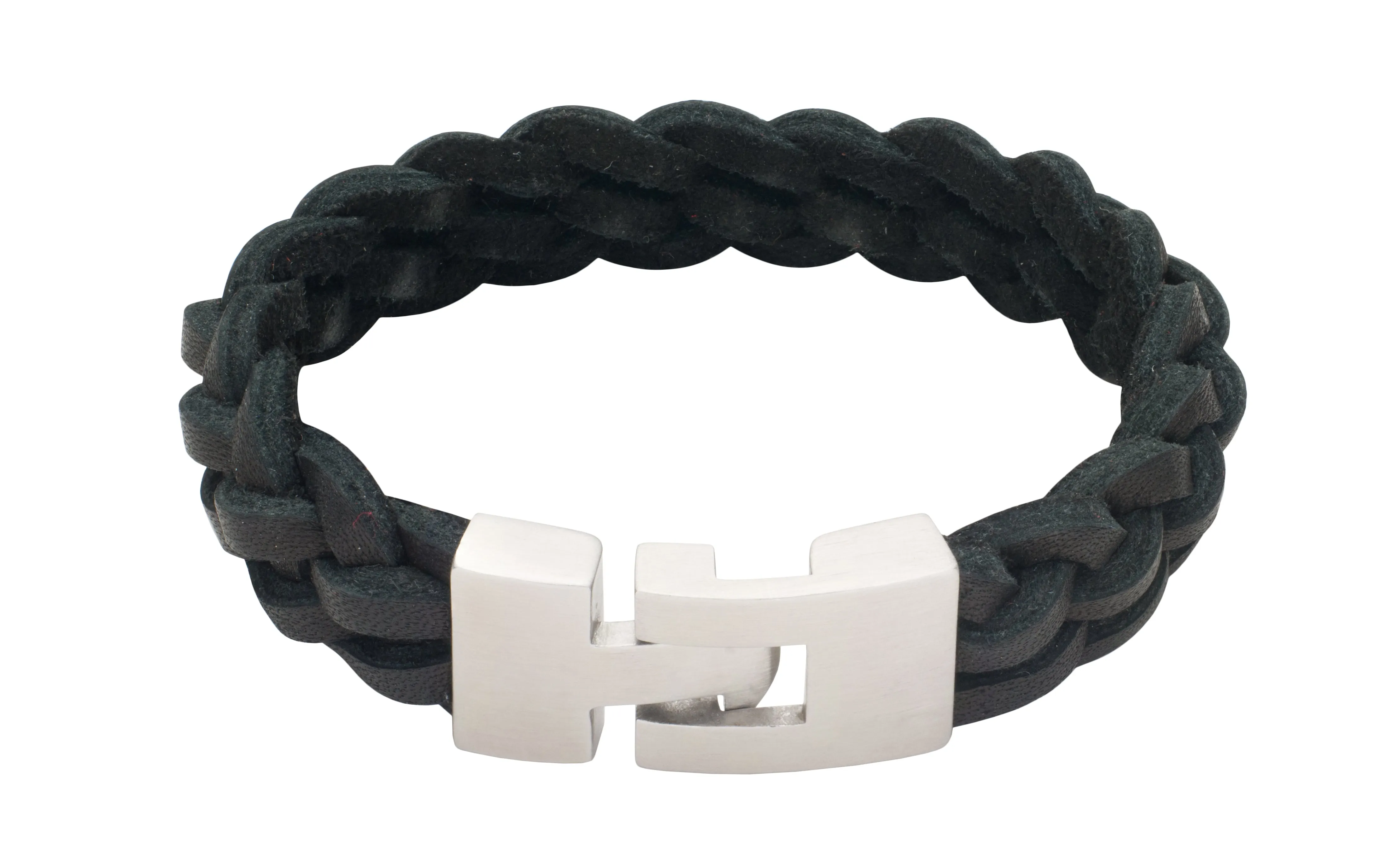 Leather Bracelet with T Clasp