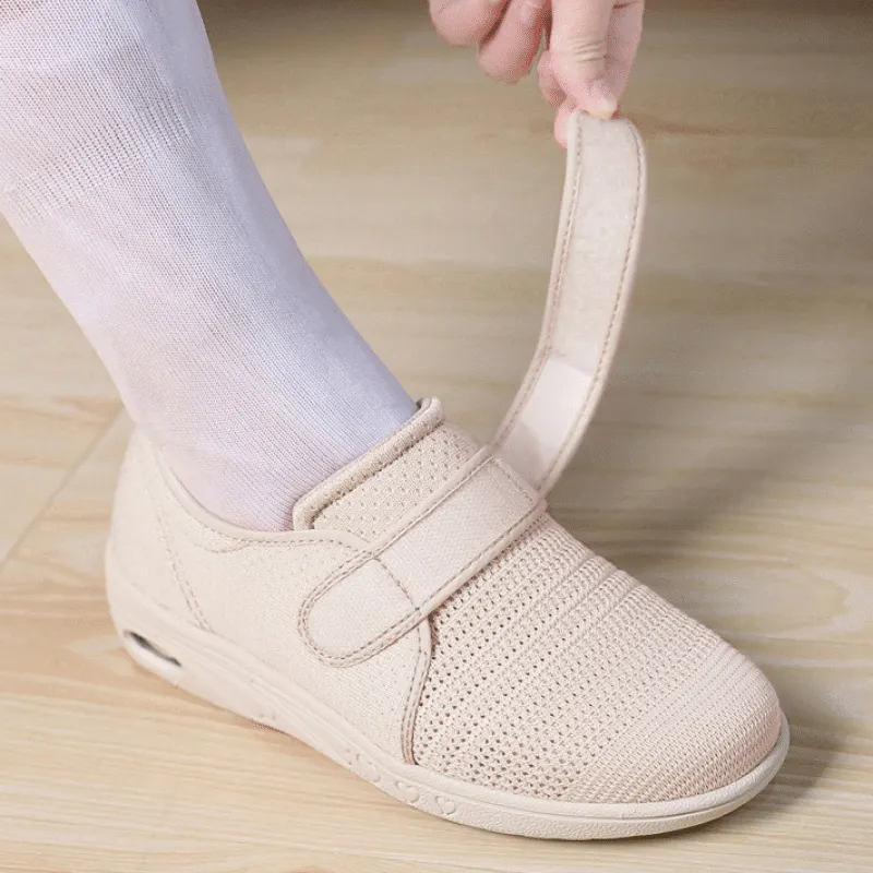 Owlkay Plus Size Wide Diabetic Shoes For Swollen Feet Width Shoes-NW006