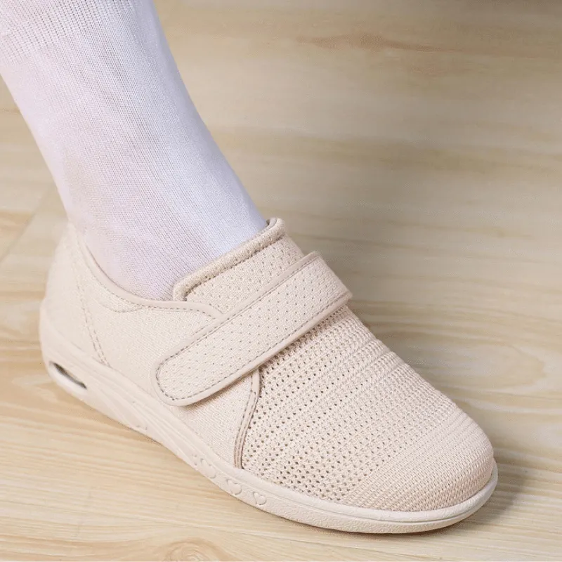 Owlkay Plus Size Wide Diabetic Shoes For Swollen Feet Width Shoes-NW006