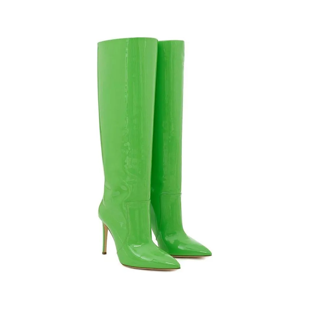 Paris Texas Emerald Elegance Ankle Boots