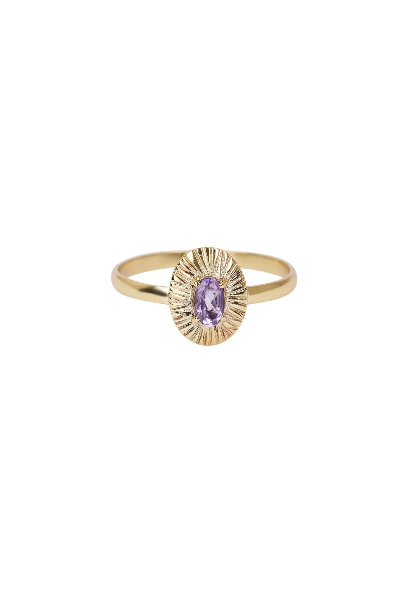 Ring Vintage Amethyst Gold