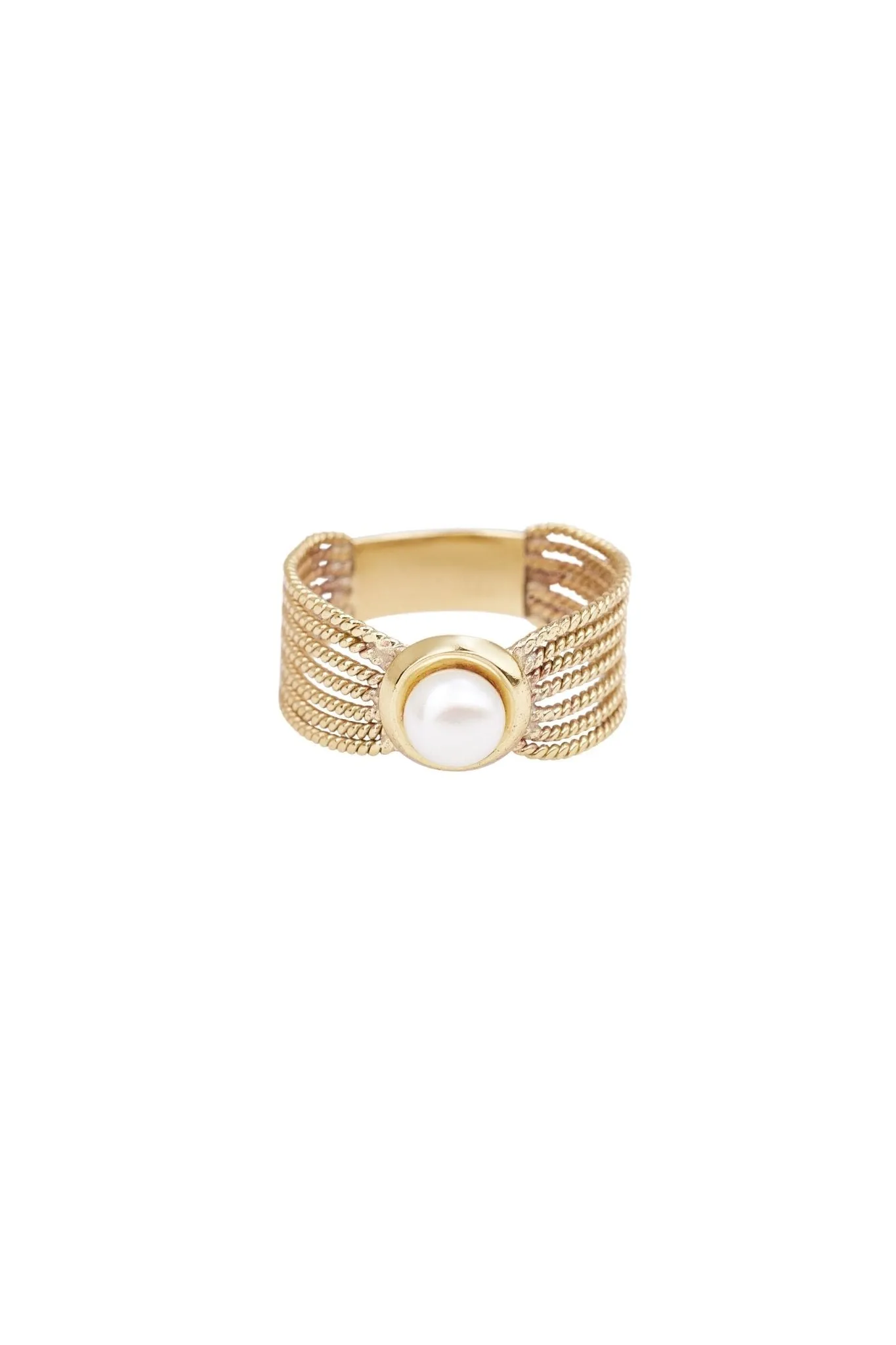 Ring Vintage Pearl Gold