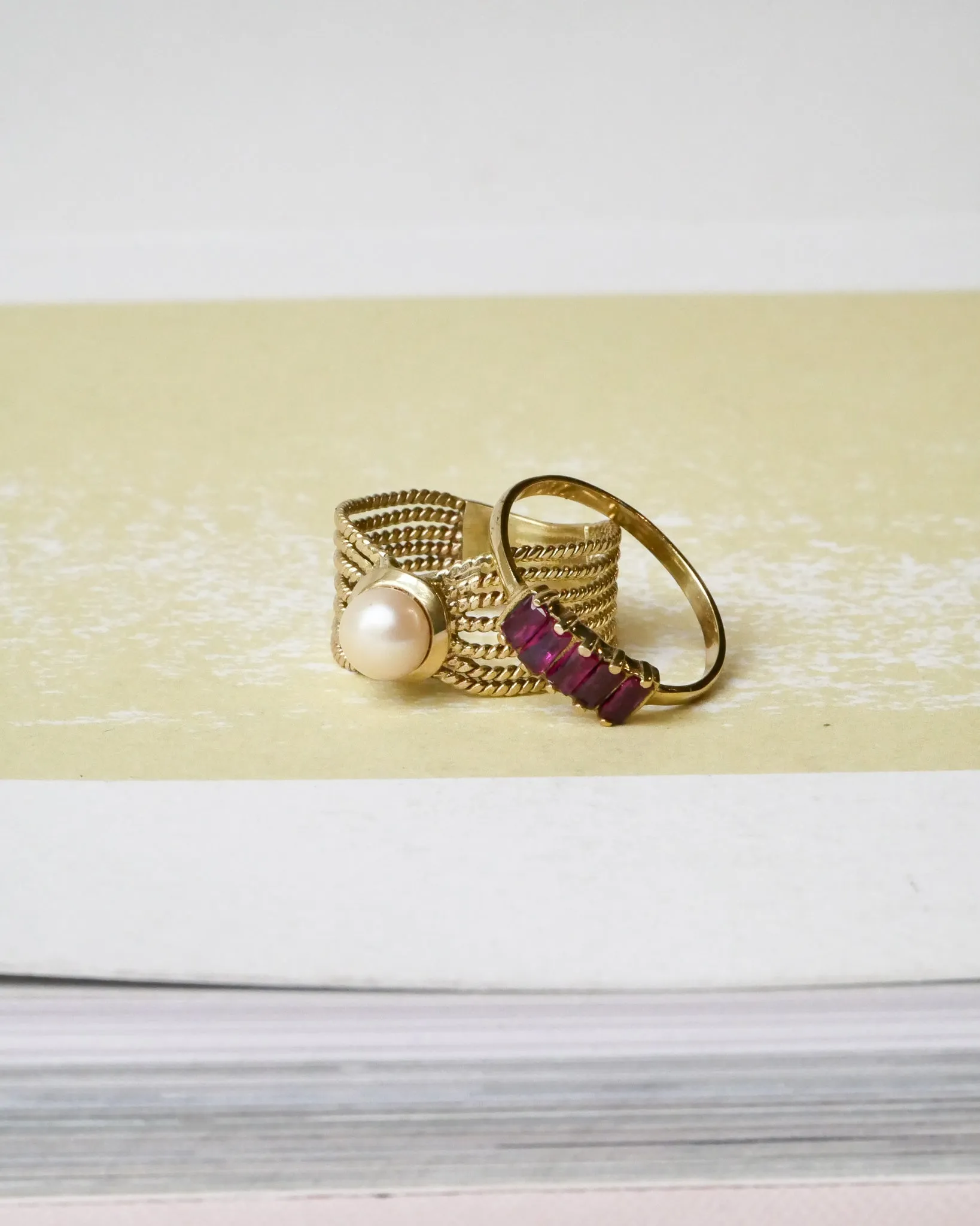 Ring Vintage Pearl Gold