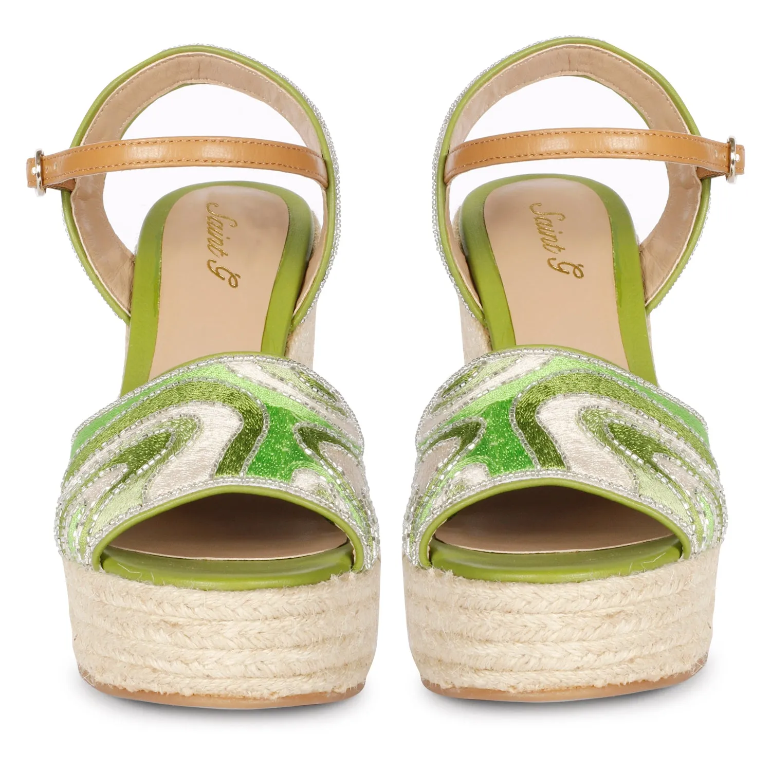 Saint Marcilia Multi Green Wedges