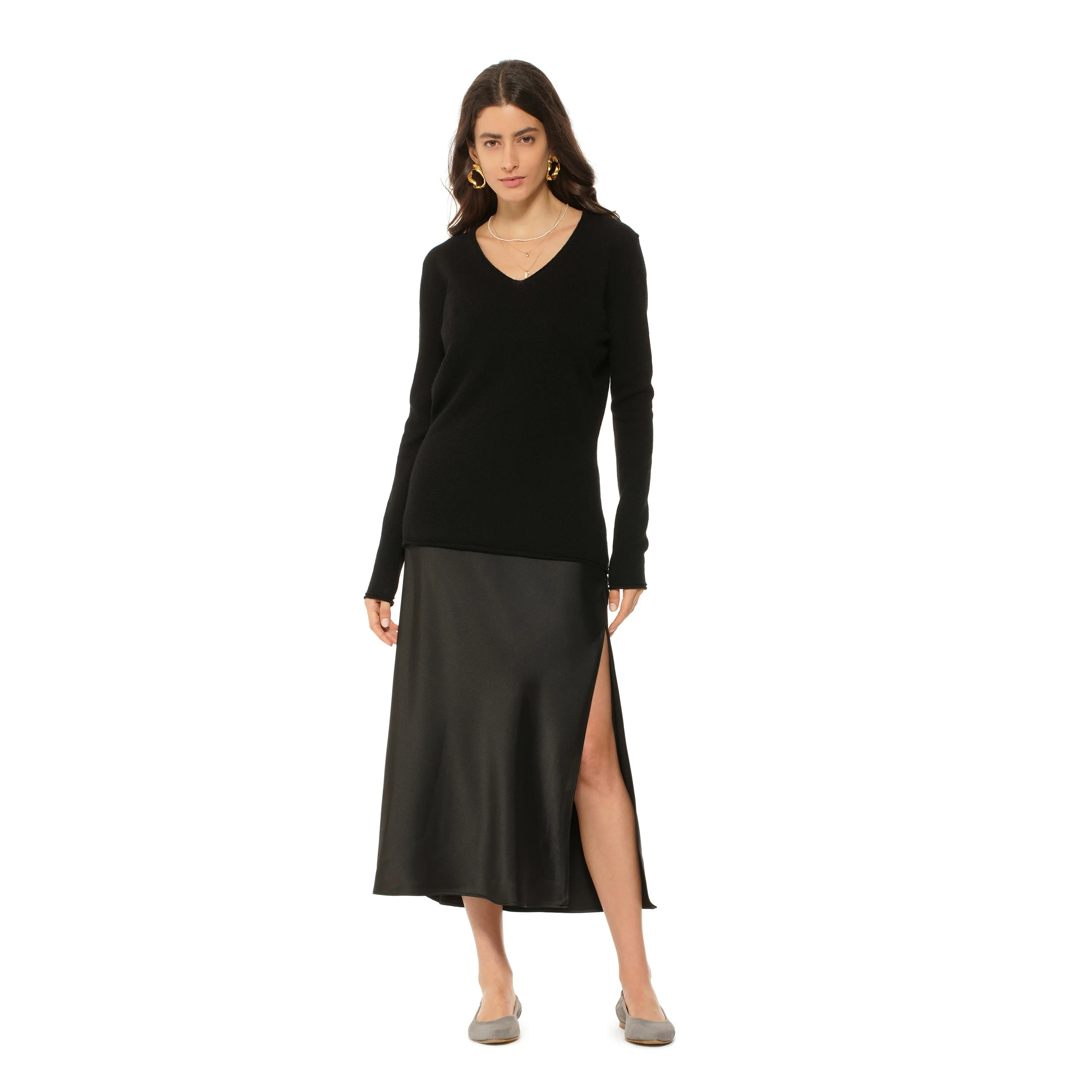 Women's Ultra-Light Cashmere V-Neck Sweater